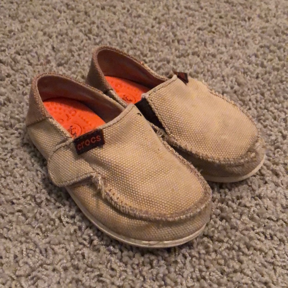 Toddler boys hemp croc slip on shoes